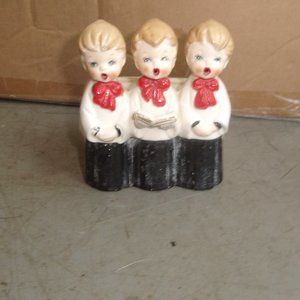 Shafford Japan Carolers Choir boys planter trinket dish